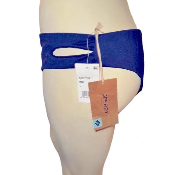 - Sperry Women's Blue Halter Bikini Set Size L 2 Piece Swimwear NWT - Picture 7 of 16